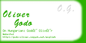 oliver godo business card